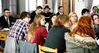 Konzentrierte Gesichter bei der Juso KV-Vollversammlung. (Foto: Susanne Bludau, Hans-Peter Müller)