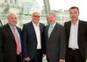 Michael Gerdes, Frank-Walter Steinmeier, Friedhelm Fragemann, und Michael Hübner (v.l.)