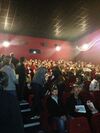 Die Aktion war ein voller Erfolg. Der Kino-Saal ist voll.